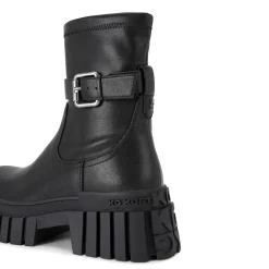 Hot Tegan Sock Buckle Biker Boots Women Boots