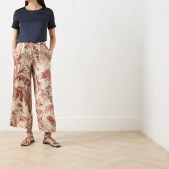 Clearance Temide Tapestry Wide Leg Trousers Women Trousers & Shorts