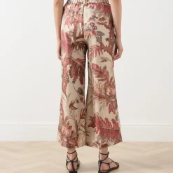 Clearance Temide Tapestry Wide Leg Trousers Women Trousers & Shorts