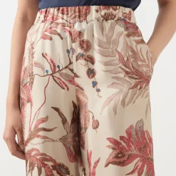 Clearance Temide Tapestry Wide Leg Trousers Women Trousers & Shorts