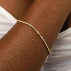 Sale Tennis Chain 18k Gold-Plated Bracelet Women Bracelets