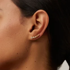 New Tennis Climber Stud Earrings Women Earrings