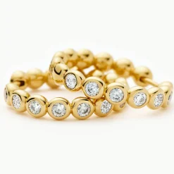 Outlet Tennis Medium Hoop Earrings Women Earrings