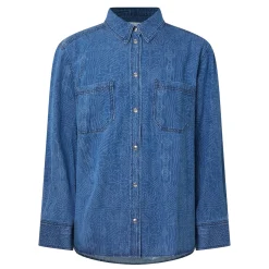 Outlet Teresa Printed Denim Shirt Women Tops