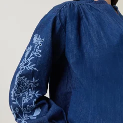 Clearance Terka Embroidered Blouse Women Tops