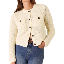 Online Textured Boxy Cardigan Women Sweaters & Cardigans