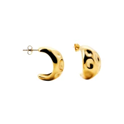 New Textured Dome Hoops Women Earrings