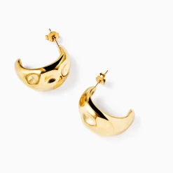 New Textured Dome Hoops Women Earrings