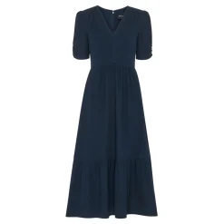 Clearance Textured Flared Dress Women Dresses