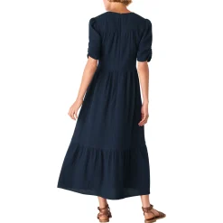 Clearance Textured Flared Dress Women Dresses