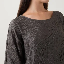 Discount Textured Pattern Blouse Women Tops