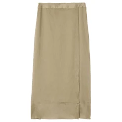 New Textured Seam Side Slit Skirt Women Skirts