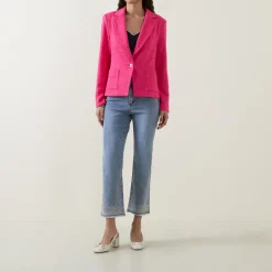 Sale Textured Single-Breasted Blazer Women Coats & Jackets