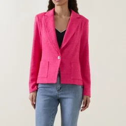 Sale Textured Single-Breasted Blazer Women Coats & Jackets