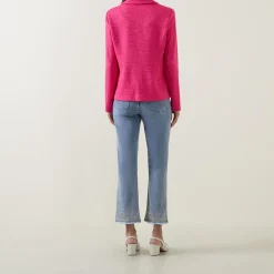 Sale Textured Single-Breasted Blazer Women Coats & Jackets