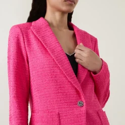 Sale Textured Single-Breasted Blazer Women Coats & Jackets