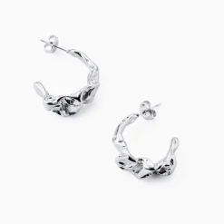 Clearance Textured Statement Hoops Women Earrings