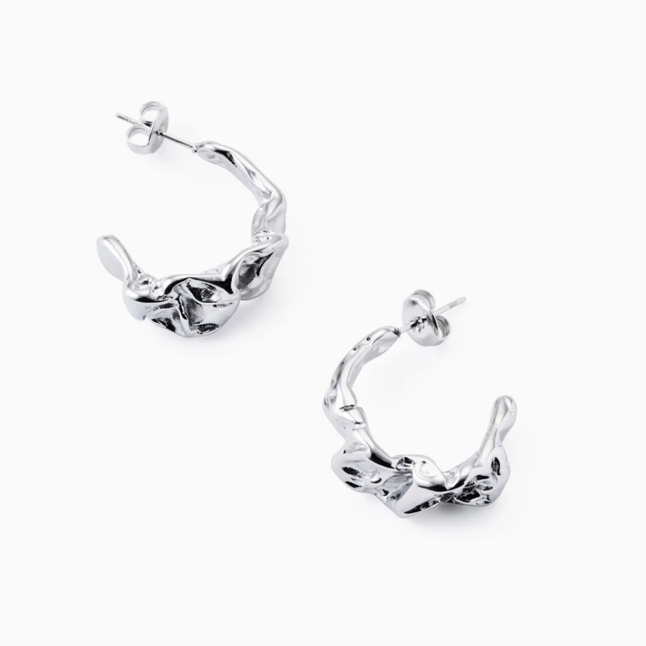 Clearance Textured Statement Hoops Women Earrings