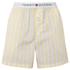 Best TH Logo Striped Pyjama Shorts Women Sleepwear
