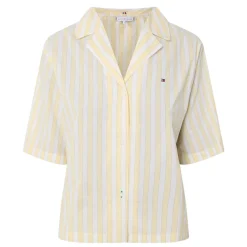 Clearance TH Logo Striped Pyjama Top Women Sleepwear