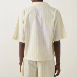 Clearance TH Logo Striped Pyjama Top Women Sleepwear