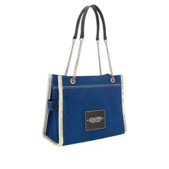 Clearance The Denim Chain Medium Tote Bag Women Tote Bags