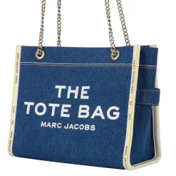 Clearance The Denim Chain Medium Tote Bag Women Tote Bags