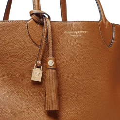 Discount The Hudson Pebbled Leather Tote Women Top Handle Bags|Tote Bags