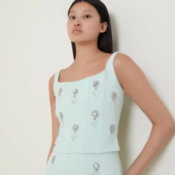 Discount The Ultimate Muse Crystal Corset Top Women Tops