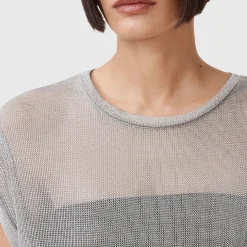 Sale Thea Sheer Sparkle Top Women Tops