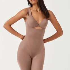 Thinstincts® 2.0 Open-Bust Mid-Thigh Bodysuit Women Shapewear