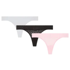 Sale Three-Pack Logo Lace Thongs Women Lingerie