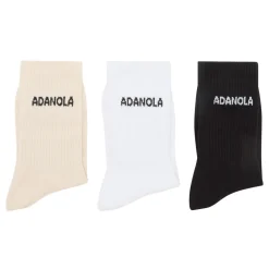 Discount Three-Pack Logo Socks Women Hosiery