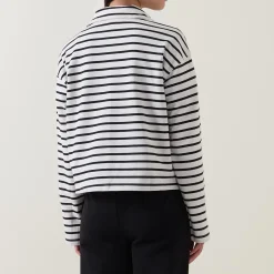 Online Tiana Half-Zip Striped Sweatshirt Women Sweatshirts & Hoodies
