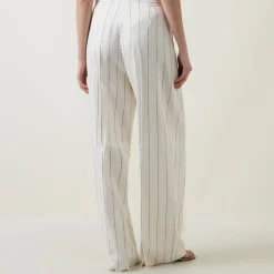 Tiana5 Pinstripe Wide Leg Trousers Women Trousers & Shorts