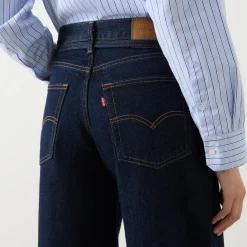 Online Tie-Fastening Wide Leg Jeans Women Denim