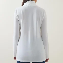 Discount Tie-Neck Tunic Women Tops