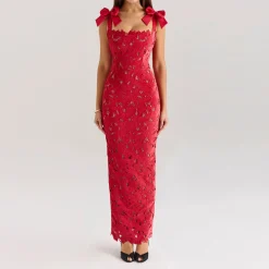Best Tiff Floral Lace Dress Women Dresses