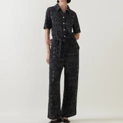 Outlet Tilla Dot Printed Belted Jumpsuit Women Jumpsuits