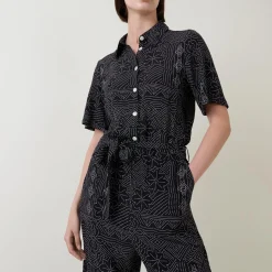 Outlet Tilla Dot Printed Belted Jumpsuit Women Jumpsuits