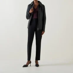 Clearance Tilunah Mid-Rise Slim Leg Trousers Women Trousers & Shorts