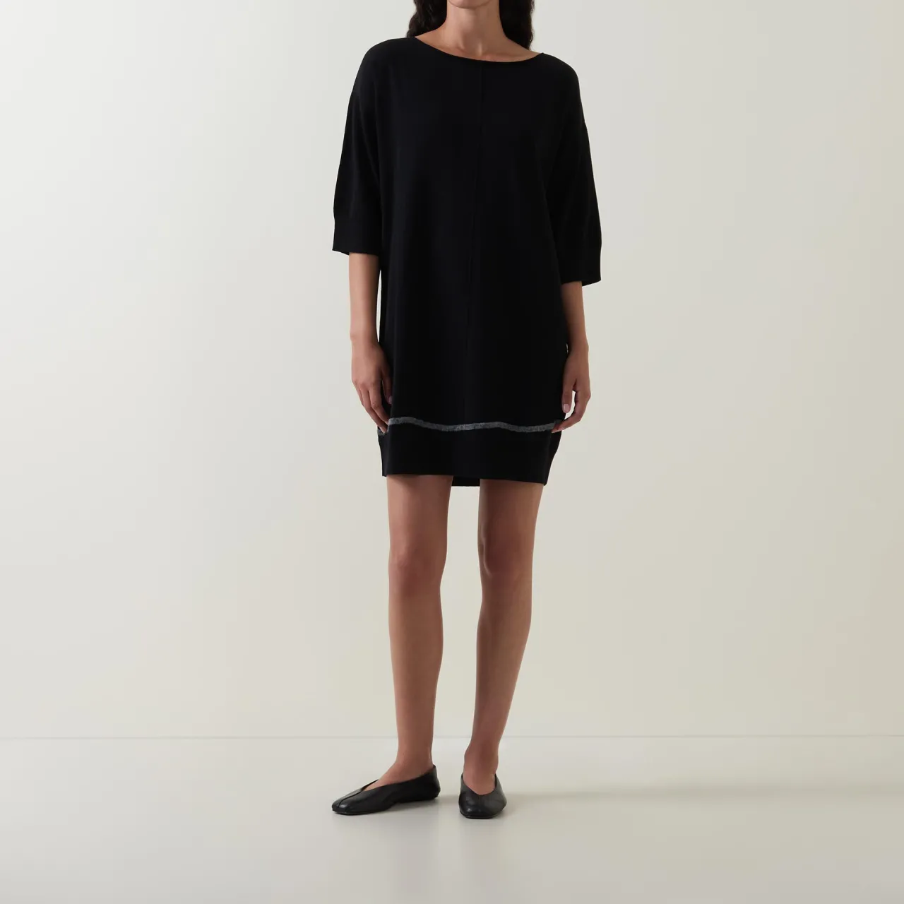 Best Tipped Knit Mini Dress Women Dresses