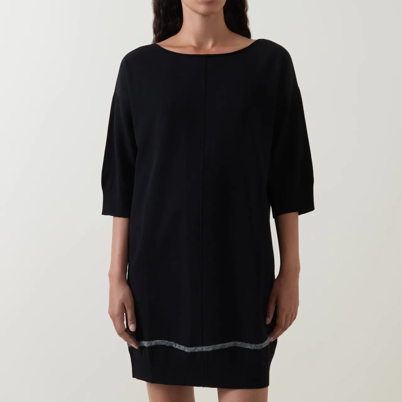 Best Tipped Knit Mini Dress Women Dresses