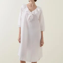Clearance Toby Voile Ruffle-Trim Night Dress Women Sleepwear