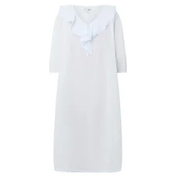 Clearance Toby Voile Ruffle-Trim Night Dress Women Sleepwear
