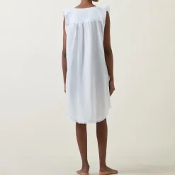 Best Tomy Ruffle Embellished Night Dress Women Sleepwear