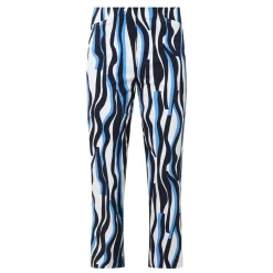 Sale Tonal Abstract Print Cropped Trousers Women Trousers & Shorts