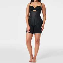 New TotalContour Open-Bust Mid-Thigh Bodysuit Women Shapewear