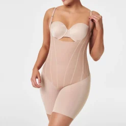 TotalContour Open-Bust Mid-Thigh Bodysuit Women Shapewear
