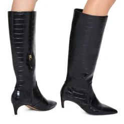 Online Trace Knee High Heeled Boots Women Boots